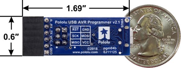 PROGRAMADOR DE MICROCONTROLADORES AVR ATM V2,1 POLOLU - Imagen 3