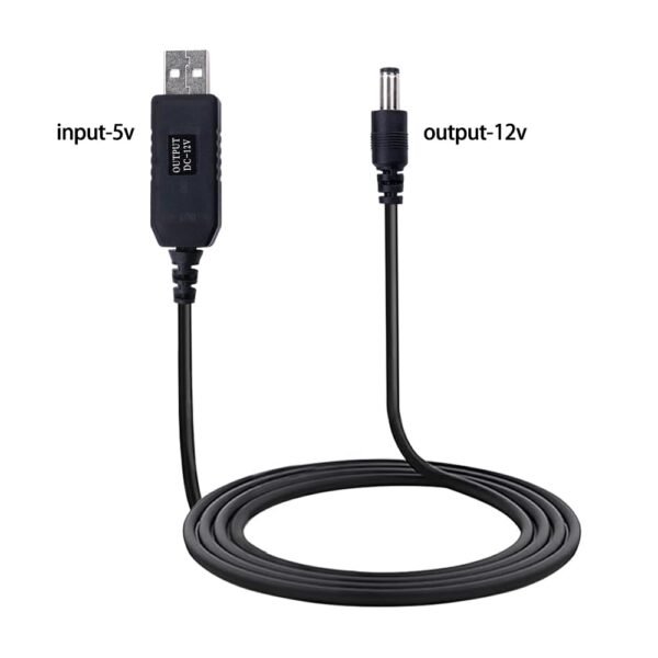 CABLE ELEVADOR DE VOLTAJE 5V (USB) A 12V (DC005) 3A - Imagen 3