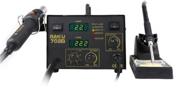 ESTACIÓN DE SOLDAR Y DE CALOR BAKU BK-702B - Imagen 2