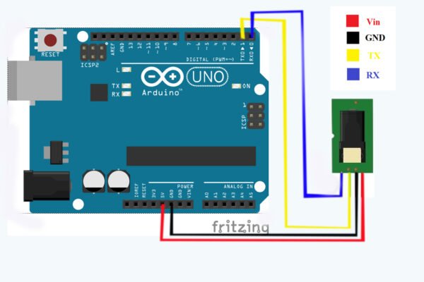 LECTOR DE HUELLA ARDUINO BIOMETRICO FINGERPRINT 4 HILOS R305 - Imagen 2
