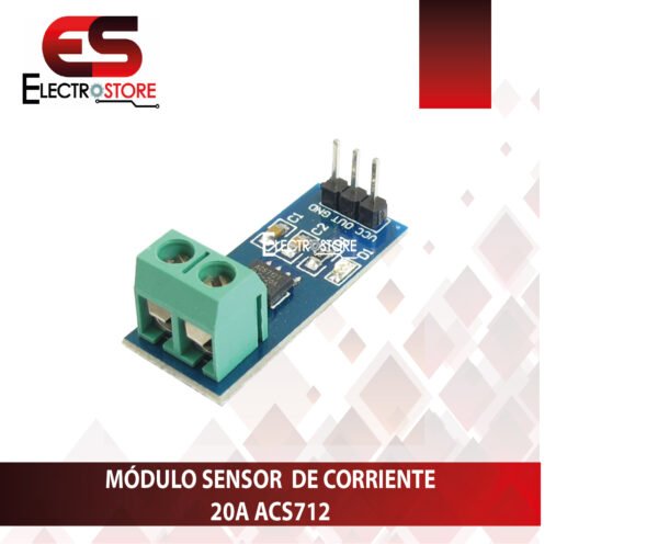 MÓDULO SENSOR  DE CORRIENTE ACS712 - 20A - Imagen 4